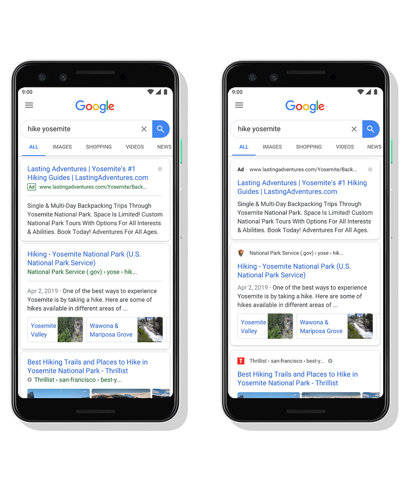 Иконка сайта в мобильной выдаче Google