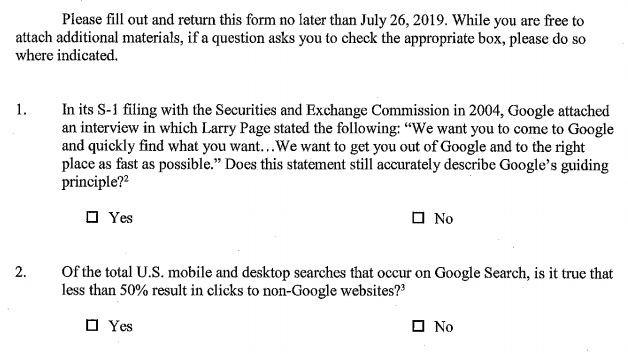 Подозрение для Google на тему монополизации
