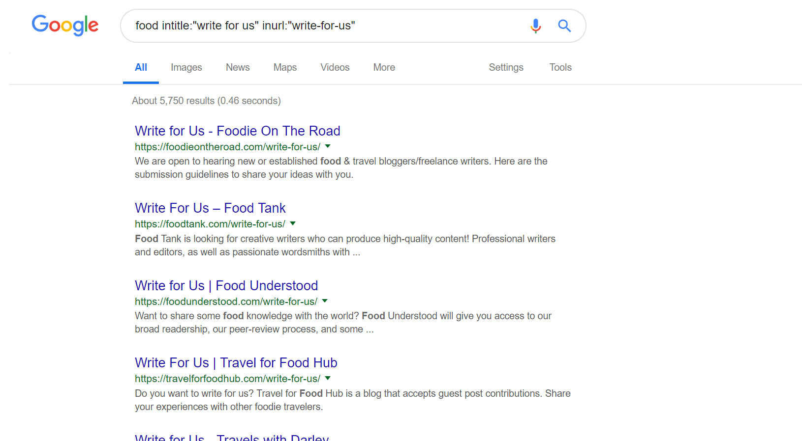 Поиск сайтов для размещения ссылок с использованием поисковой выдачи Google