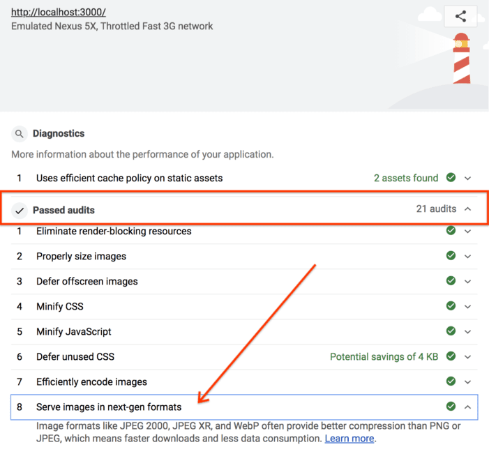 Next gen format webp